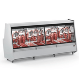 Balcão De Açougue Expositor Atlantis Com Gancheira Eaag-3000 - Aço Inox 430 3m Iluminação Led 3 A 10°c - Refrimate 220v Refrimate