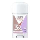 Desodorante Rexona Feminino Clinical Extra Antitranspirante 96h Com 58g Desodorante Creme Rexona Feminino Clinical Extra 58g