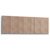 Armário Aéreo De Cozinha 150cm 3 Portas Argélia Branco/castanho - Lumil