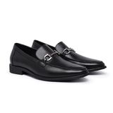 Sapato Masculino Social Couro Loafer Calce Fácil Estilo  Preto 42