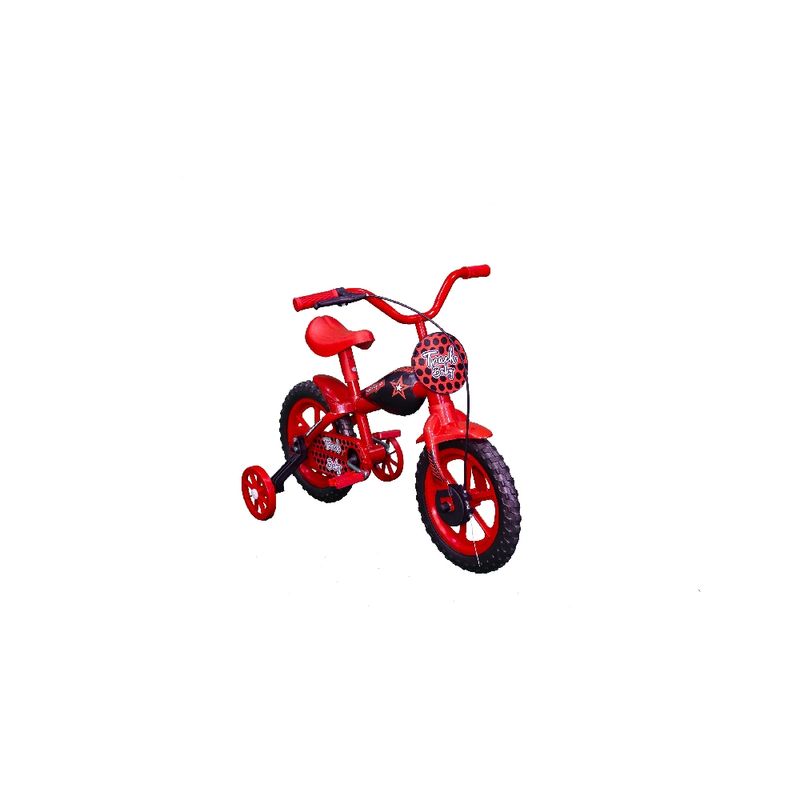 Bicicleta Track&bikes Track Baby Aro 12 Rígida 1 Marcha - Preto/vermelho