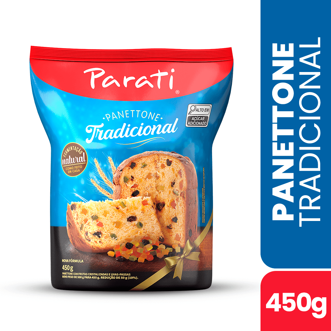 Panettone Parati Sabor Frutas - 450g