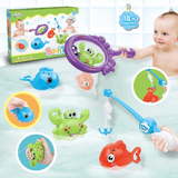 Jogo De Pesca Para Banho Com Rede De Peixe - Brinquedo para Banho