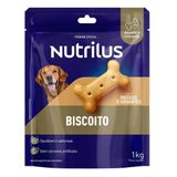 Biscoito Nutrilus Para Cães Adultos Porte Médio E Grande - 1 Kg