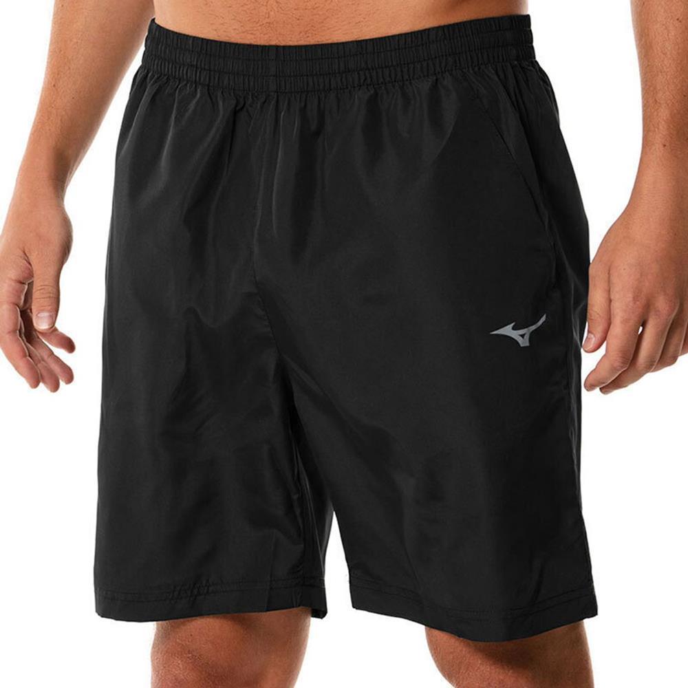 Bermuda Mizuno Masculino Dry Fit Big Logo Mnmst3364 Fitness Preto M