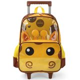 Mochila De Rodinhas Sem Alça Luxcel Up4you Girafa Amarelo