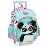 Mochila De Rodinhas Sem Alça Luxcel Up4you Panda Verde