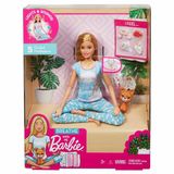 Boneca Articulada Barbie Dia De Spa Medita Comigo Luzes E Sons Loira Mattel