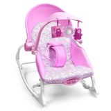 Cadeira De Descanso E Balanco Para Bebes Ate 18 Kg Seasons Rosa Multikids Baby