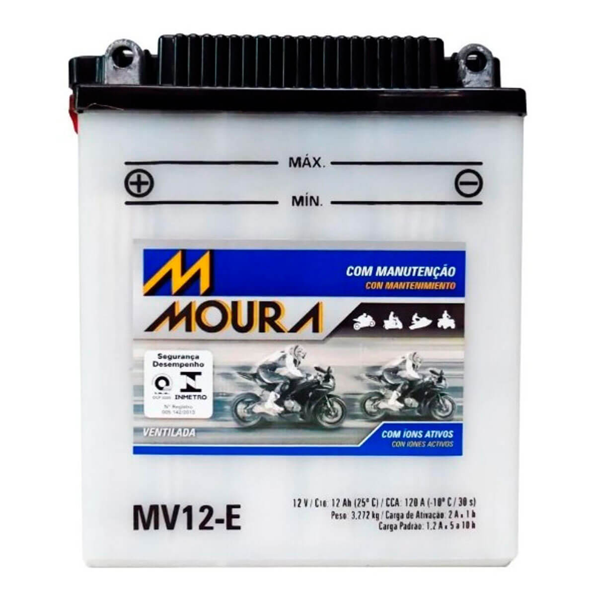 Bateria Moura Moto 12Ah MA12-E Selada BMW/F800/Mirage/VStorm Menor preço em Bateria Moura Moto 12Ah MA12-E Selada BMW/F800/Mirage/VStorm
