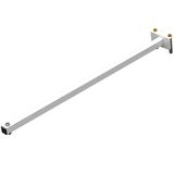 Suporte Refletor Fachada Banner Braço 60 Cm - Branco