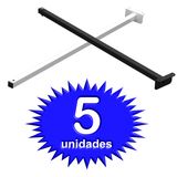 05 Suportes Refletor Fachada Banner Braço 50cm  05 Cj - Branco