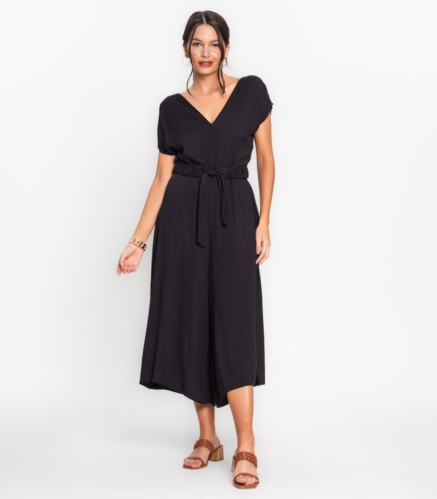 Macacão Pantacourt Feminino Endless Preto M