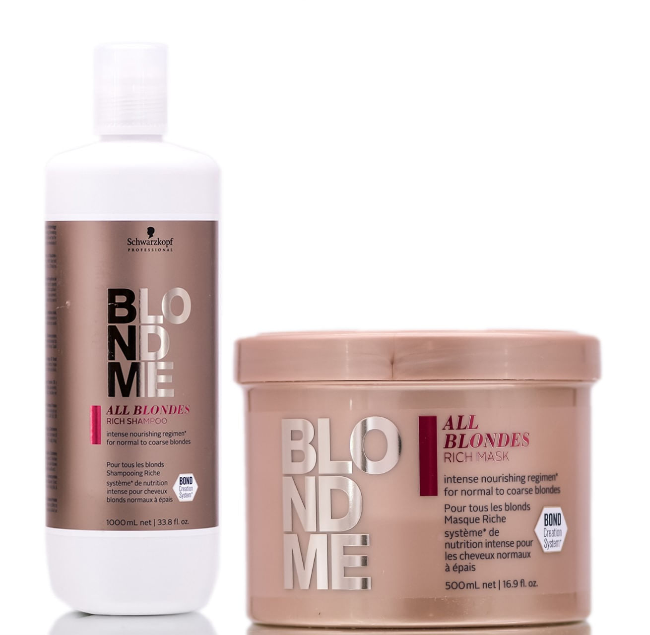 Shampoo Schwarzkopf Blond Me Rich 1000ml+máscara 500ml