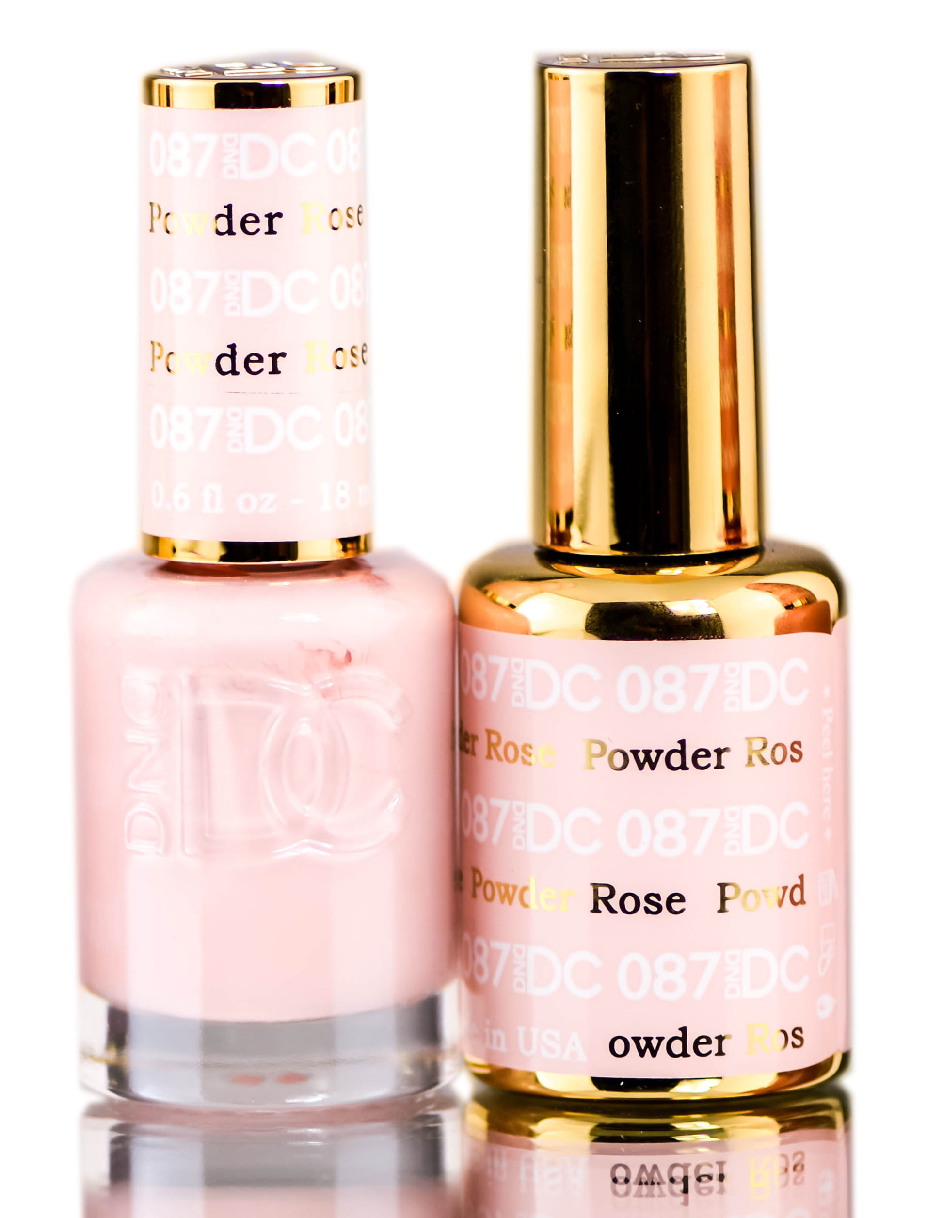 Gel Polish Dnd Dc Powder Rose 087 15ml+ Verniz Para Unhas