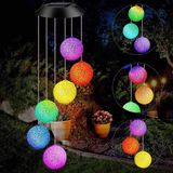 Led Solar Wind Chime Light, Spiral Spinner, Color Changing Garden Lamp, Impermeável, Ao Ar Livre, Romântico Decorativo Para Pátio, Quintal,