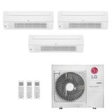 Ar-condicionado Multi Split Inverter Lg 48.000 (3x Evap Cassete 1 Via 9.000) Quente/frio 220v