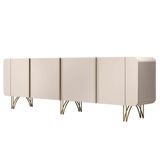 Balcão Aparador Buffet Piacente H01 Off White - Mpozenato