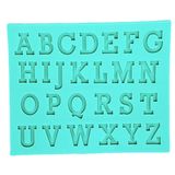 Molde silicone para pasta americana alfabeto letra maiúsculo