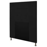 Cabeceira Cama Box Solteiro 90cm Safira Sintético I02 Preto - Mpozenato