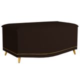 Calçadeira Baú Solteiro 90cm Imperial J02 Corano Marrom Escuro - Mpozenato