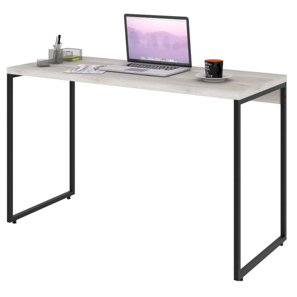 Mesa De Escritório Escrivaninha 120cm Dynamica Industrial C08 Snow - Mpozenato