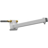 Suporte Refletor Inclinado Parede Braço 20 Cm Branco