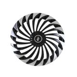 Calota Sportiva Modelo Twister Aro 13 Polegadas Black/chrome Parafuso