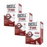 Combo 3un Oxcell 1000mg Para Cães E Gatos 30 Caps Avert