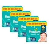 Fralda Descartável Infantil Pampers Confort Sec M 592 Unidades