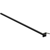 Suporte Refletor Parede Braço Inclinado 100 Cm - Preto