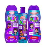 Kit Shampoo Condicionador E Creme De Pentear Cachos Medix Kids 500ml