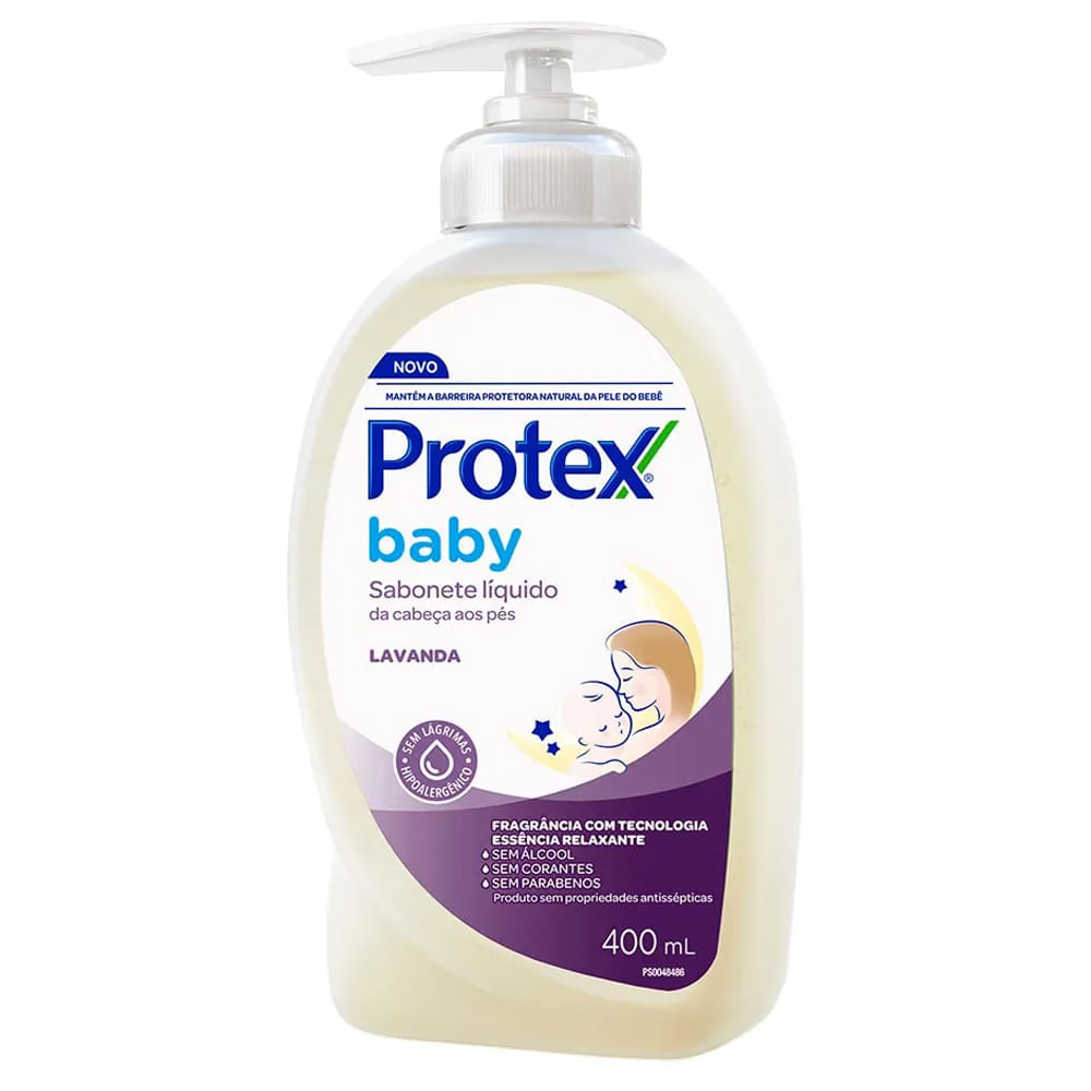 Sabonete Líquido Infantil Protex Baby Lavanda 400ml