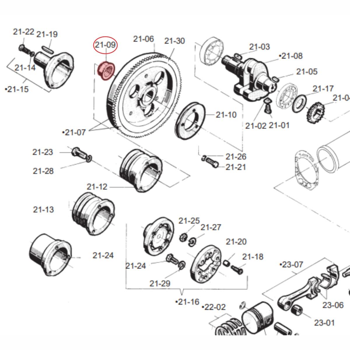 Porca Volante Virabrequim Motor Yanmar Ns50 50r Original Carrefour
