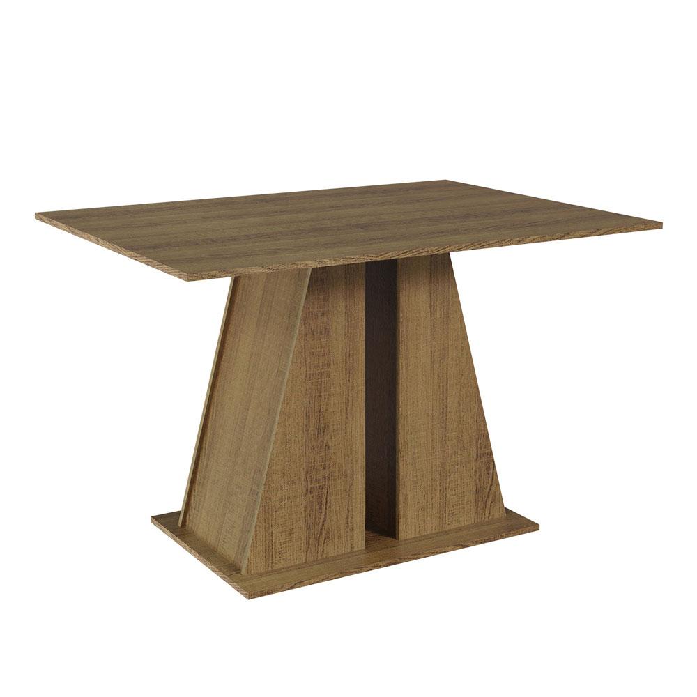 Mesa De Jantar Retangular Com Tampo De Madeira Rustic 5383 Madesa