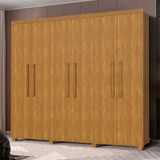 Guarda Roupa Grande De Casal 100% Mdf 6 Portas Cinamomo Guarol Shop Jm