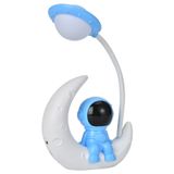 Cartoon Usb Astronauta Luz Noturna, Aprendizado Dobrável E