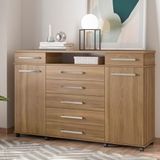 Cômoda Demóbile London Com 7 Gavetas E 2 Portas