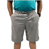 Bermuda Masculina Moletom Cinza Básica Plus Size