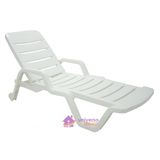 Espreguiçadeira Tramontina Leblon Basic em Polipropileno Branco Tramontina