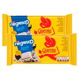 Kit 2 Chocolate Garoto Branco Com Biscoito Negresco 80g