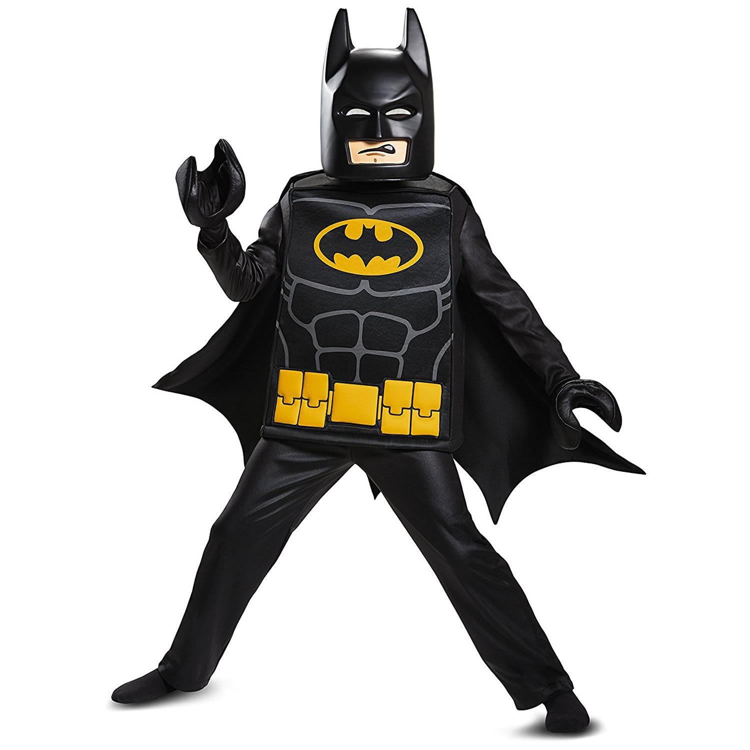 Batman Lego Movie Deluxe 6pc Costume Kids Tamanho M 7/8