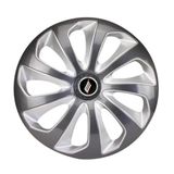 Calota Sportiva Modelo Velox Aro 15 Polegadas Graphite/silver Parafuso