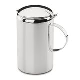 Jarra De Suco Inox 1,8 Litros Com Tampa Água Bebidas Servir Mesa Posta Chá Café Bar Garrafa