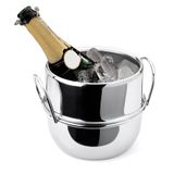 Balde De Gelo Inox Para Garrafas Champanheira 4 Litros Com Alças Espumante Champagne Drinks Bebidas