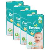 KIt Fralda Pampers Confort Sec Tamanho P Com 200 Unidades