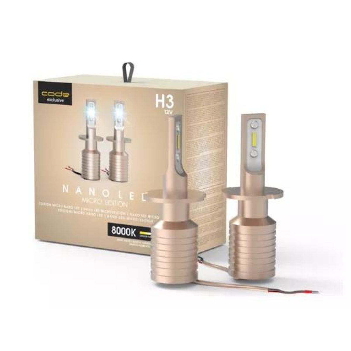 Lâmpada Automotiva Nanoled Micro Edition H3 12v 8000k - Code