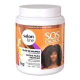 Creme Para Pentear Salon Line Sos Cachos Óleo De Manga 1kg