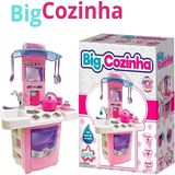 Brinquedo Nova Big Cozinha Infantil Nbc Big Star Torneira Sai Água Idade +3 Anos