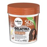 Gelatina Salon Line Sos Cachos | Óleo De Coco 400g